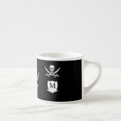 Tasse Expresso Pirate et monogramme (Droite)