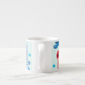 Tasse Expresso Pirate Octopus, Pirate Jellfish, Mer, Votre Nom (Dos)