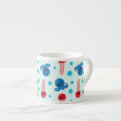 Tasse Expresso Pirate Octopus, Pirate Jellyfish, Sea Animaux (Devant droit)