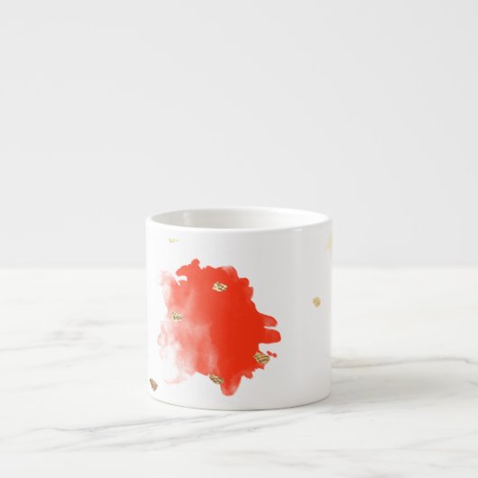 Tasse Expresso PixDezines Cupcake Sprinkles/Faux Gold (Devant)