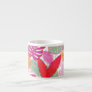 Tasse Expresso PixDezines forêt tropicale/do-it-yourself couleur 
