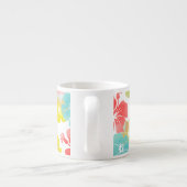 Tasse Expresso PixDezines hibiscus/do-it-yourself couleur arrière (Dos)