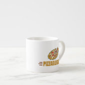 Tasse Expresso Pizza drôle (Devant droit)