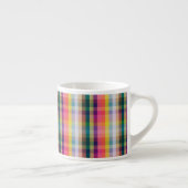 Tasse Expresso Plaid écossais abstrait (Droite)