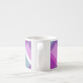 Tasse Expresso Plaid violet clair (Dos)
