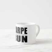 Tasse Expresso Plaisanteries drôles de citations de coureurs : (Devant droit)