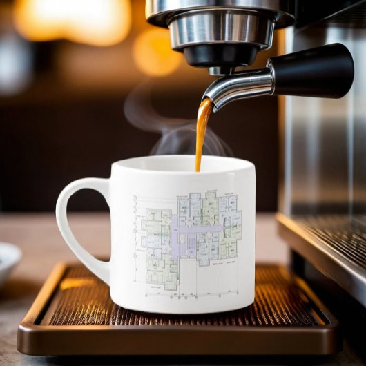 Tasse Expresso Plan d'architecture