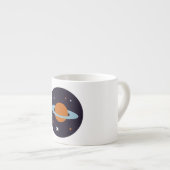 Tasse Expresso Planète orbite univers étoile galaxie (Devant droit)