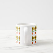 Tasse Expresso Plante de tournesol Kawaii dans un pot (Dos)