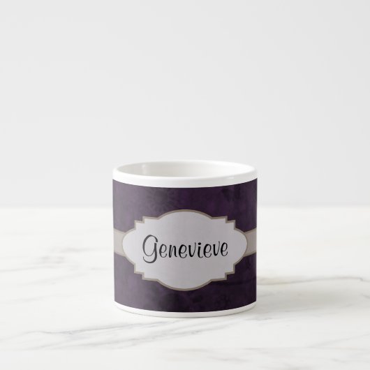 Tasse Expresso Plaque rouge Abstraite de floraison rétro (Devant)