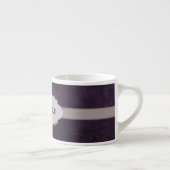 Tasse Expresso Plaque rouge Abstraite de floraison rétro (Droite)