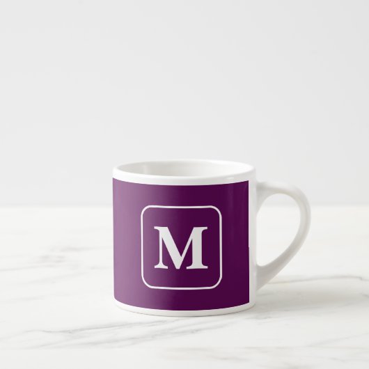 Tasse Expresso Plum Perfection - Monogram Espresso Cup (Droite)