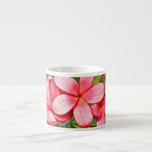 Tasse Expresso Plumerias (Devant)