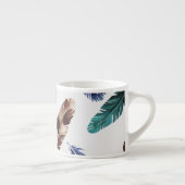 Tasse Expresso Plumes colorées Texture tribale (Droite)