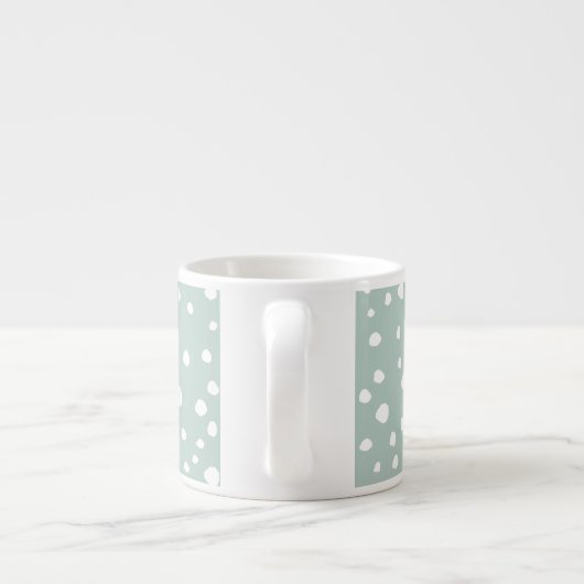 Tasse Expresso Points Dalmatiens verts, Points Dalmatiens, Pots D (Dos)
