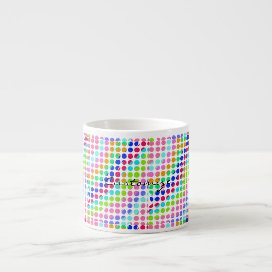 Tasse Expresso pois multicolores Thunder_Cove (Devant)
