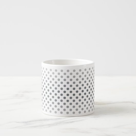 Tasse Expresso Pois Silver Gradient par Shirley Taylor (Devant)