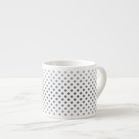 Tasse Expresso Pois Silver Gradient par Shirley Taylor (Devant droit)