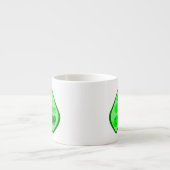 Tasse Expresso Pois Vert Grossesse Prêt à Éclore (Devant)
