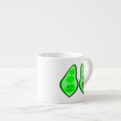Tasse Expresso Pois Vert Grossesse Prêt à Éclore (Devant droit)
