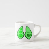 Tasse Expresso Pois Vert Grossesse Prêt à Éclore (Droite)