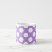 Tasse Expresso Pois violets, Motif à points Polka, points, pointi (Devant)