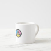 Tasse Expresso Poisson de Jésus Trinité Vitrail (Devant droit)