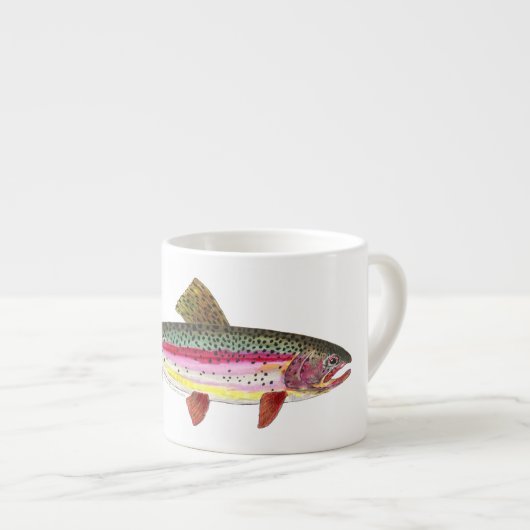 Tasse Expresso Poisson de truite arc-en-ciel (Devant droit)
