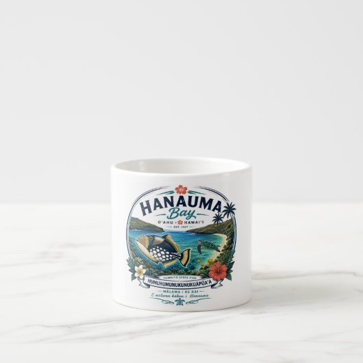 Tasse Expresso Poisson d'État d'Hawaii (Devant)