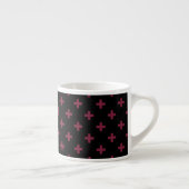 Tasse Expresso Polka de mûre croise sur le noir (Droite)