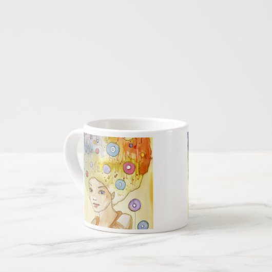 Tasse Expresso Portrait abstrait (Devant gauche)