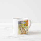 Tasse Expresso Portrait abstrait (Devant droit)