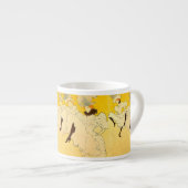 Tasse Expresso Poster de la fille dansante Jaune Toulouse Lautrec (Devant droit)