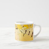 Tasse Expresso Poster de la fille dansante Jaune Toulouse Lautrec (Droite)