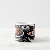 Tasse Expresso Poterie géométrique (Devant)