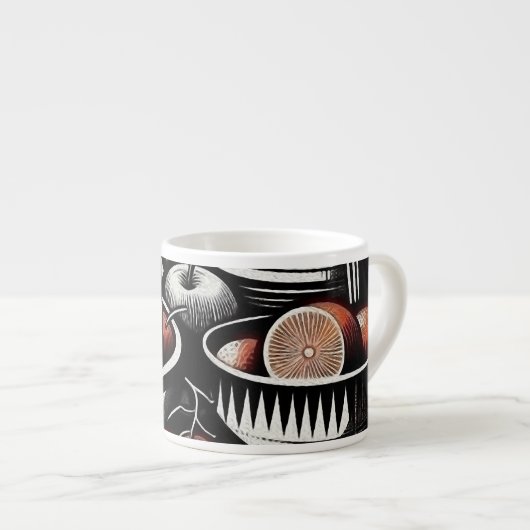 Tasse Expresso Poterie géométrique (Devant droit)