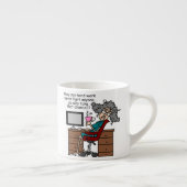 Tasse Expresso Pourquoi humour de dur labeur d'occasion (Droite)