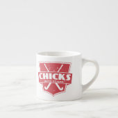 Tasse Expresso Poussins De Hockey Sur Terrain Avec Bâtons (Droite)
