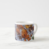 Tasse Expresso Premier style de camouflage hivernal de neige (Devant droit)