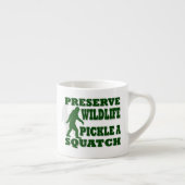 Tasse Expresso Préserver le pickat sauvage un squatch (Droite)