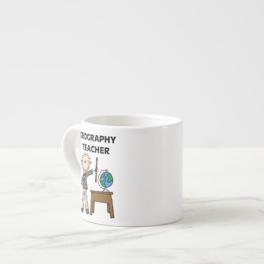 Tasse Expresso Professeur de géographie (Devant gauche)
