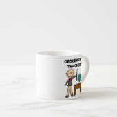 Tasse Expresso Professeur de géographie (Devant droit)