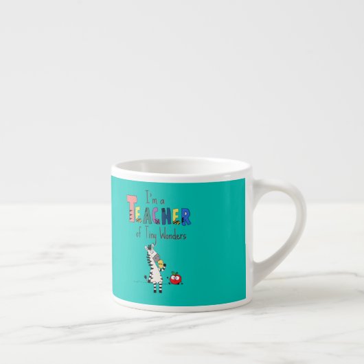 Tasse Expresso Professeur Zèbre Mignon (Droite)