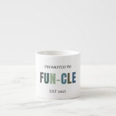 Tasse Expresso Promu à FUN-CLE EST 2025 | Funny Personnalisé (Devant)