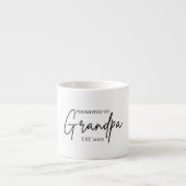 Tasse Expresso Promu à Grand-père EST 2025 | Grand-père (Devant)