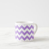 Tasse Expresso Purple Zigzag, Purple Chevron, Votre Nom (Devant droit)