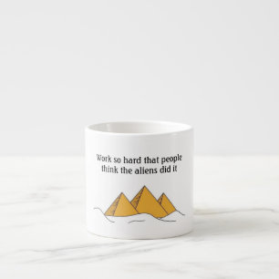 Tasse Expresso Pyramides Sphinx Egypte ancienne Khufu Pharoah