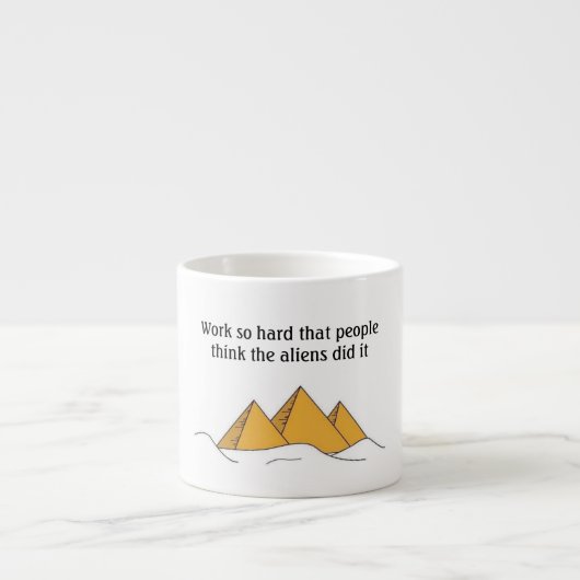 Tasse Expresso Pyramides Sphinx Egypte ancienne Khufu Pharoah (Devant)