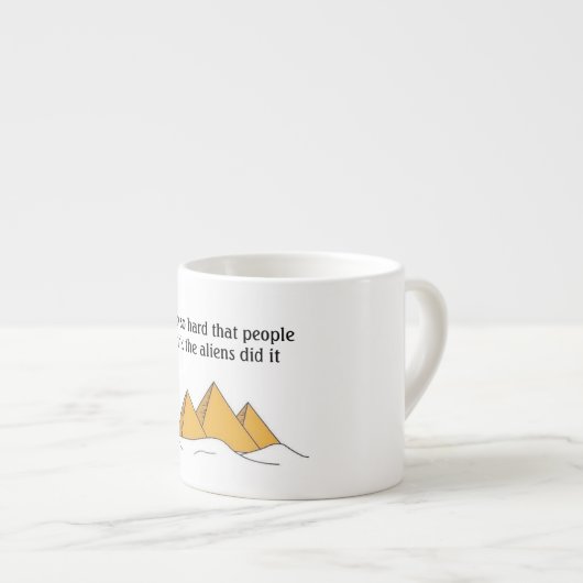 Tasse Expresso Pyramides Sphinx Egypte ancienne Khufu Pharoah (Devant droit)
