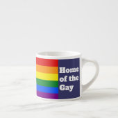 Tasse Expresso Rainbow LGBTQ American Pride Diversité Drapeau (Droite)